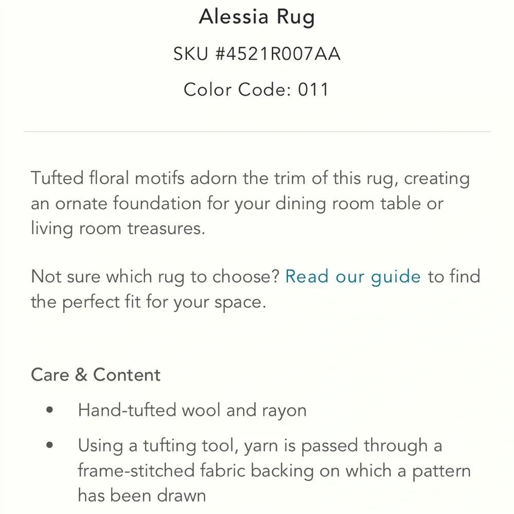 Anthropologie alessia rug